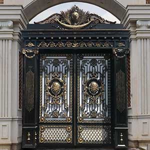 Wrought iron door